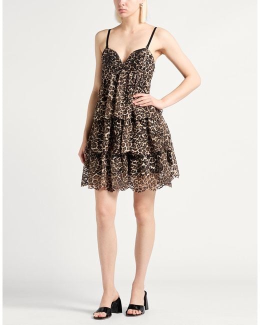 Liu Jo Brown Mini Dress Polyester