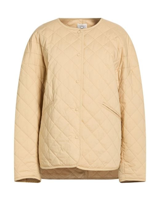 Plumífero Y Acolchado Totême  de color Natural