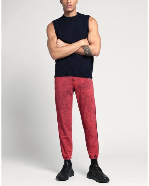 DIESEL Red Jeans for men