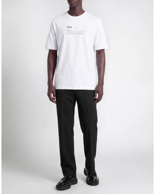 Moschino White T-Shirt Cotton for men