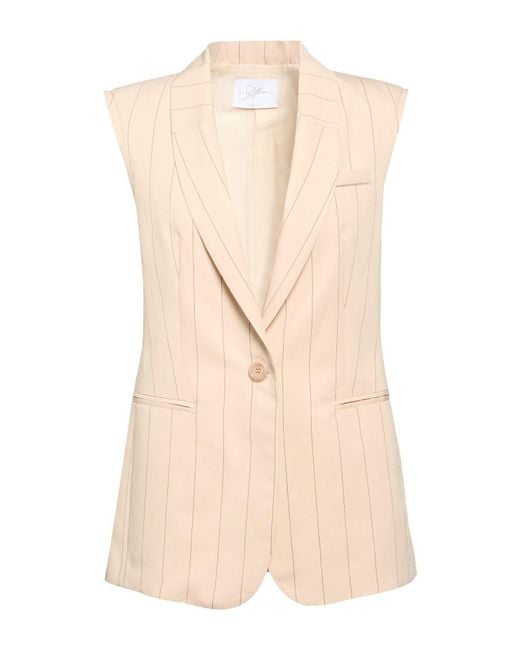 Soallure Natural Blazer Viscose, Polyester