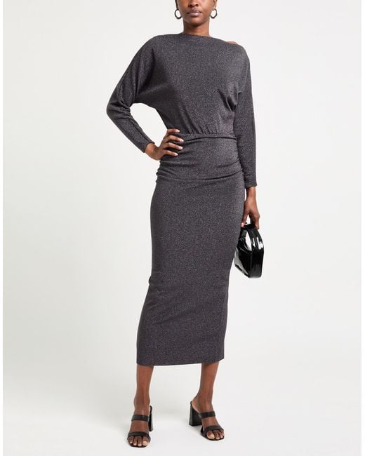 La Petite Robe Di Chiara Boni Gray Midi Dress