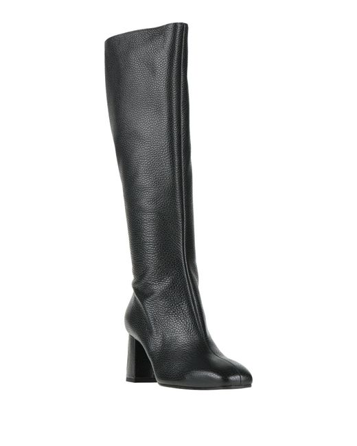 Pollini Black Boot Leather