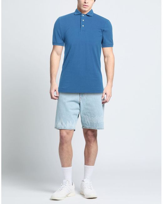 Della Ciana Blue Polo Shirt for men