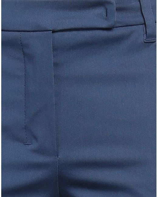 Max Mara Blue Pants Cotton, Elastane