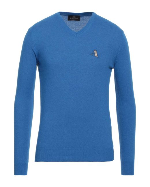 Aquascutum Blue Sweater for men