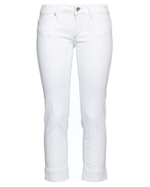 Jacob Coh?n White Jeans Cotton, Elastane
