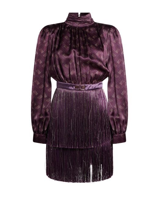 Elisabetta Franchi Purple Mini Dresses