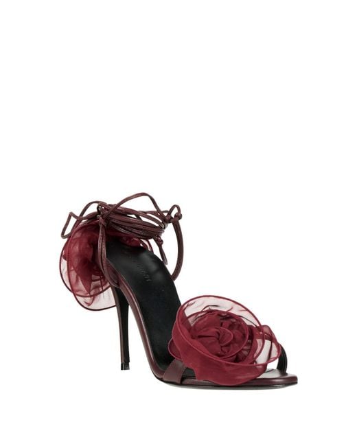 Magda Butrym Red Sandals Leather