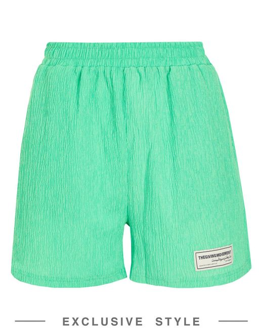 THE GIVING MOVEMENT x YOOX Green Shorts & Bermuda Shorts
