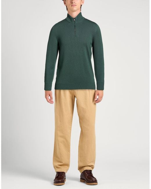 Drumohr Green Turtleneck Merino Wool for men