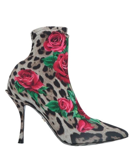 Dolce & Gabbana Natural Ankle Boots