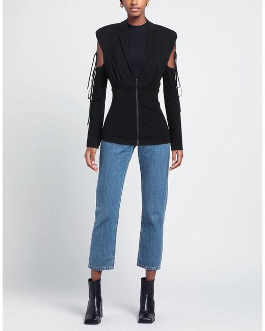 Nensi Dojaka Black Blazer Virgin Wool, Viscose, Polyamide