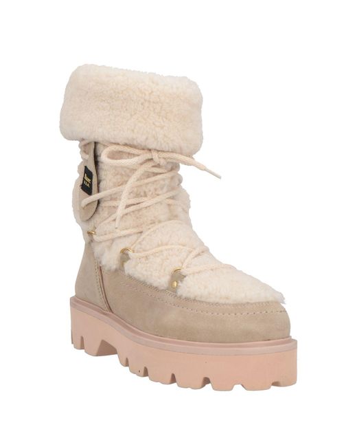 Blauer Natural Stiefelette