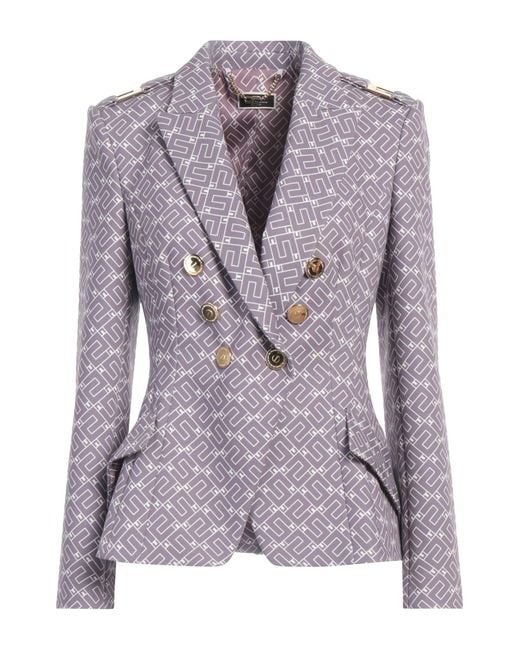 Blazer Elisabetta Franchi en coloris Purple