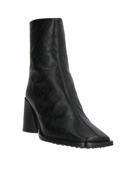 MARINE SERRE Black Stiefelette