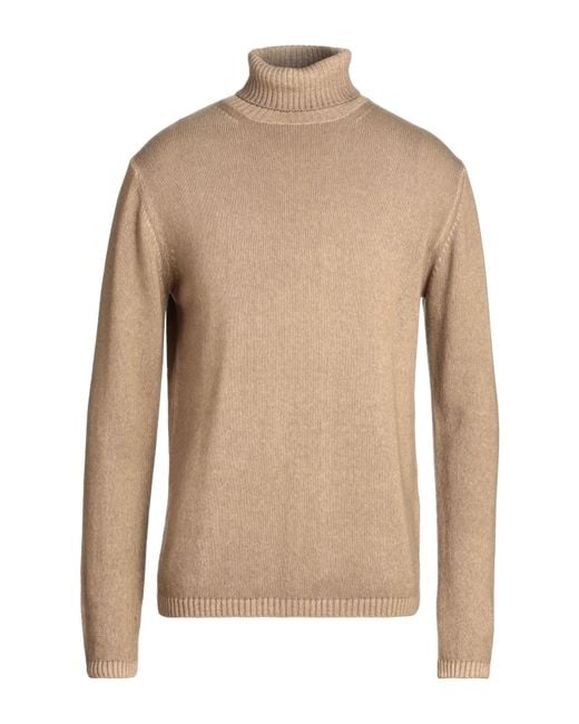 Daniele Fiesoli Natural Turtleneck Cashmere for men