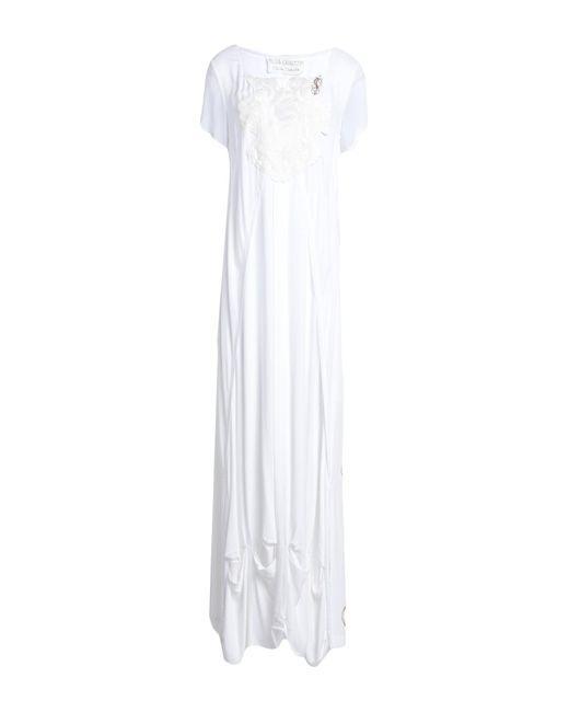ELISA CAVALETTI by DANIELA DALLAVALLE White Long Dress