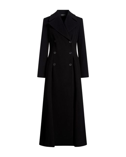 La Petite Robe Di Chiara Boni Black Coat Virgin Wool, Polyamide, Cashmere