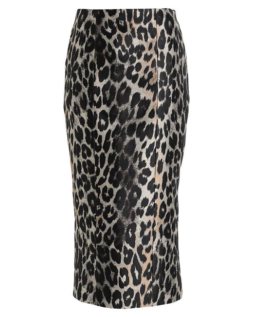 Balmain Black Midi Skirt