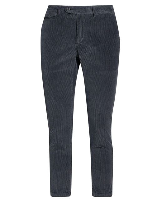 0/zero Construction Blue Pants Cotton, Elastane for men
