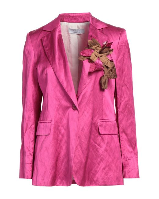 Kaos Pink Blazer Viscose, Cotton, Metallic Fiber