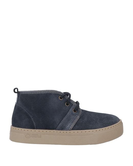 Natural World Blue Ankle Boots Leather