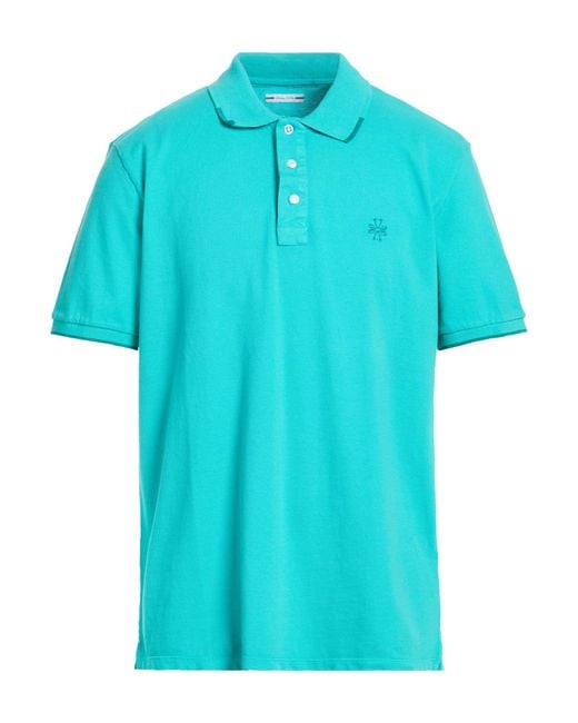 Jacob Cohen Blue Polo Shirt Cotton, Elastane for men
