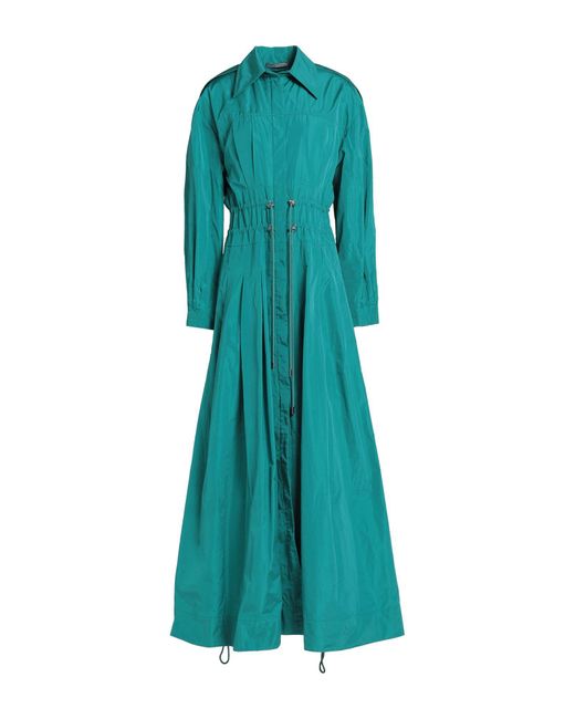 Alberta Ferretti Green Maxi Dress Polyester, Silk