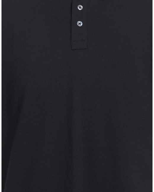 Alpha Studio Black Polo Shirt for men