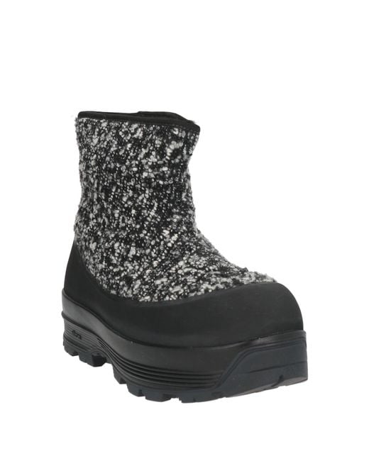 Diemme Black Badia Shearling Ankle Boots Textile Fibers, Rubber, Leather for men