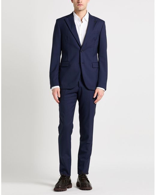 Traje Paoloni de hombre de color Blue