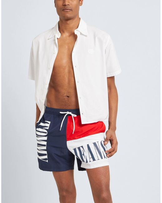 Short de bain Tommy Hilfiger pour homme en coloris Blue