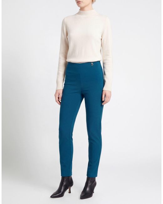 Relish Blue Pants Polyester, Elastane