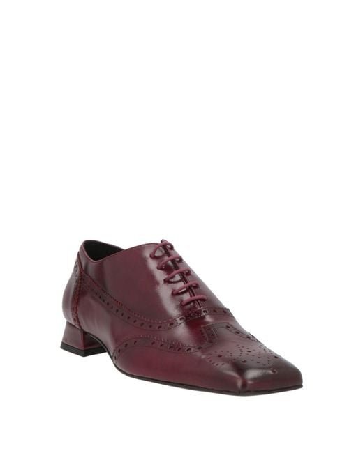 Zinda Purple Lace-Up Shoes