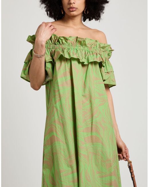 MEIMEIJ Green Midi-Kleid