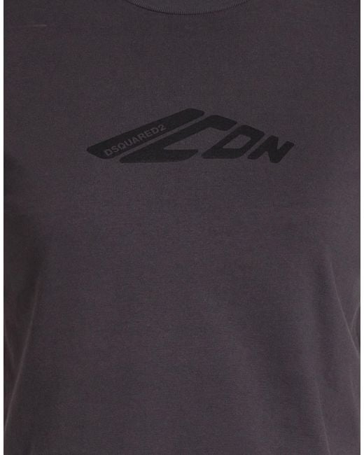 DSquared² Black T-Shirt Cotton