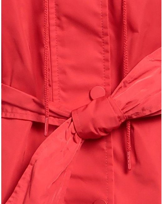 Twin Set Red Overcoat & Trench Coat