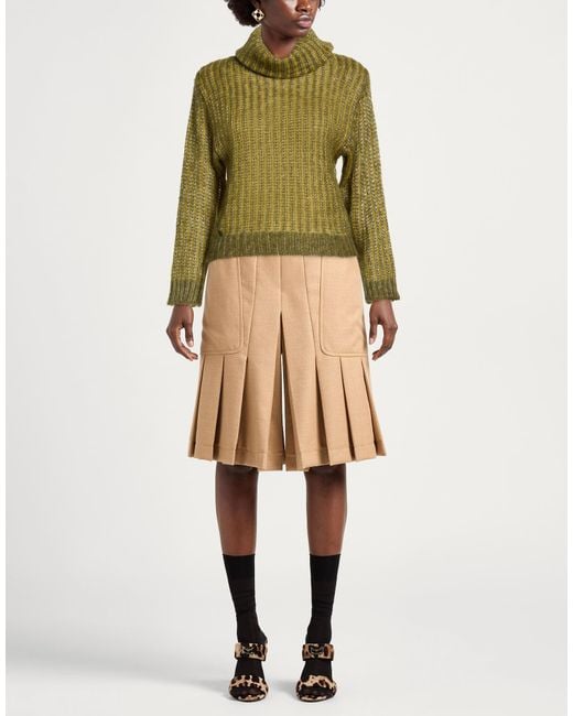 Manila Grace Green Turtlenecks