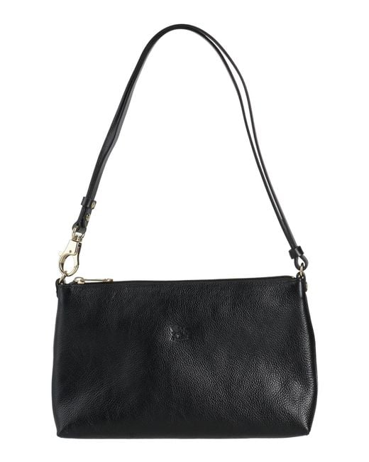 Il Bisonte Black Shoulder Bag Cowhide