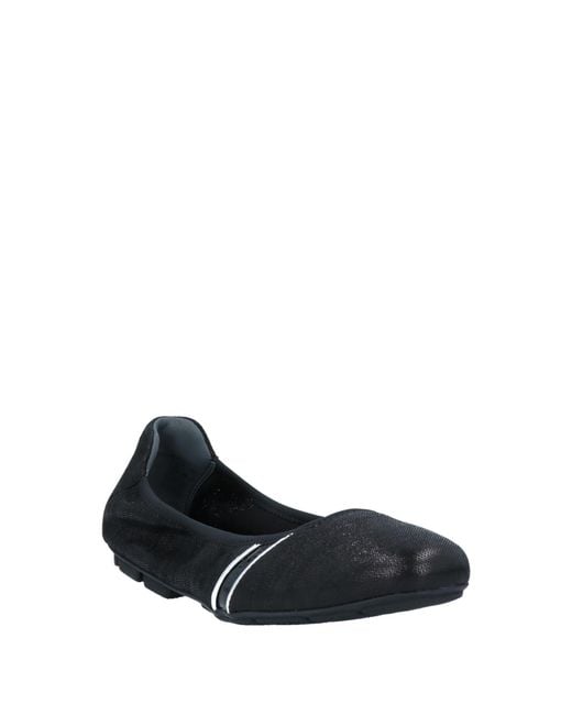 Hogan Black Ballet Flats Leather
