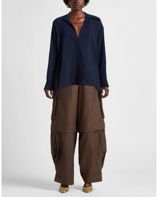 Ottod'Ame Blue Top Polyester, Viscose, Elastane