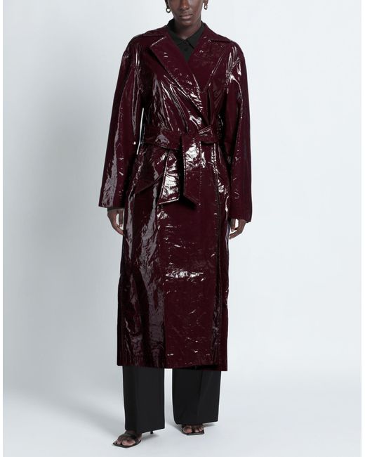 Erika Cavallini Semi Couture Red Overcoat & Trench Coat