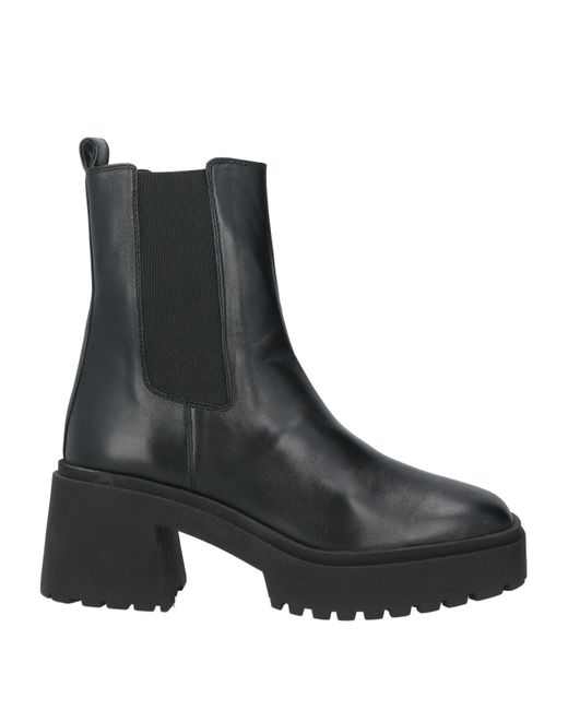 Bobbies Black Ankle Boots Lambskin