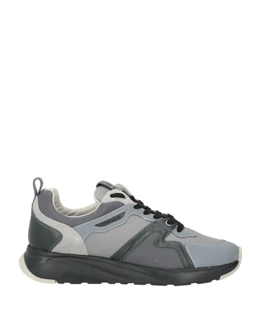 Jacob Cohen Gray Sneakers Textile Fibers, Leather, Synthetisches Material for men