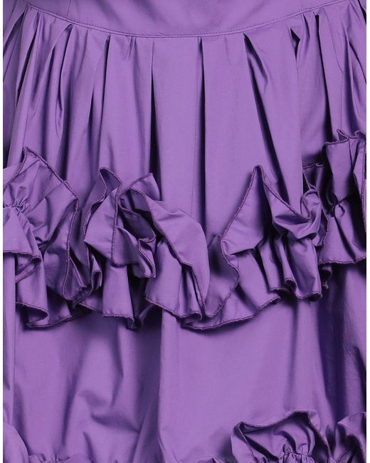 Olla Parèg Purple Mini Dress Cotton