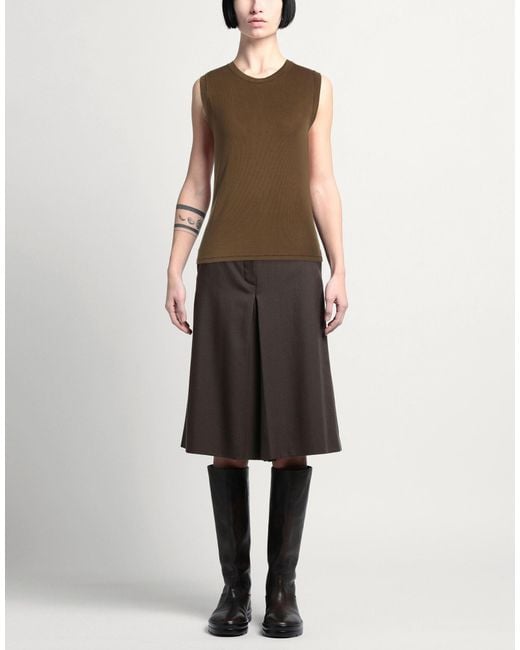 Acne Brown Top Cupro, Elastane
