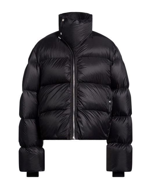 Rick Owens Black Puffer Polyester, Virgin Wool for men