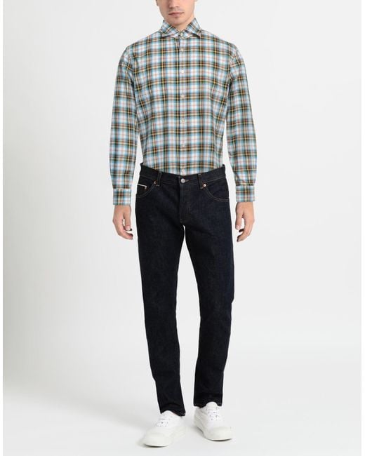 Giannetto Portofino Blue Shirt for men