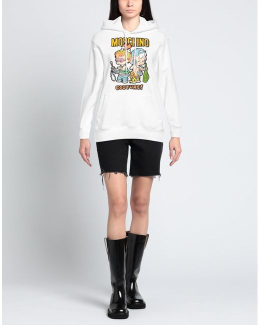 Moschino White Sweatshirt